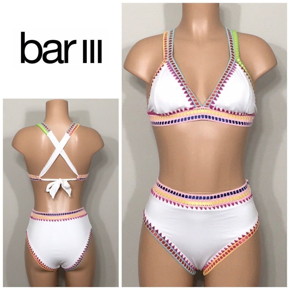 BAR III white bikini. M-top/S-bottoms NWT
